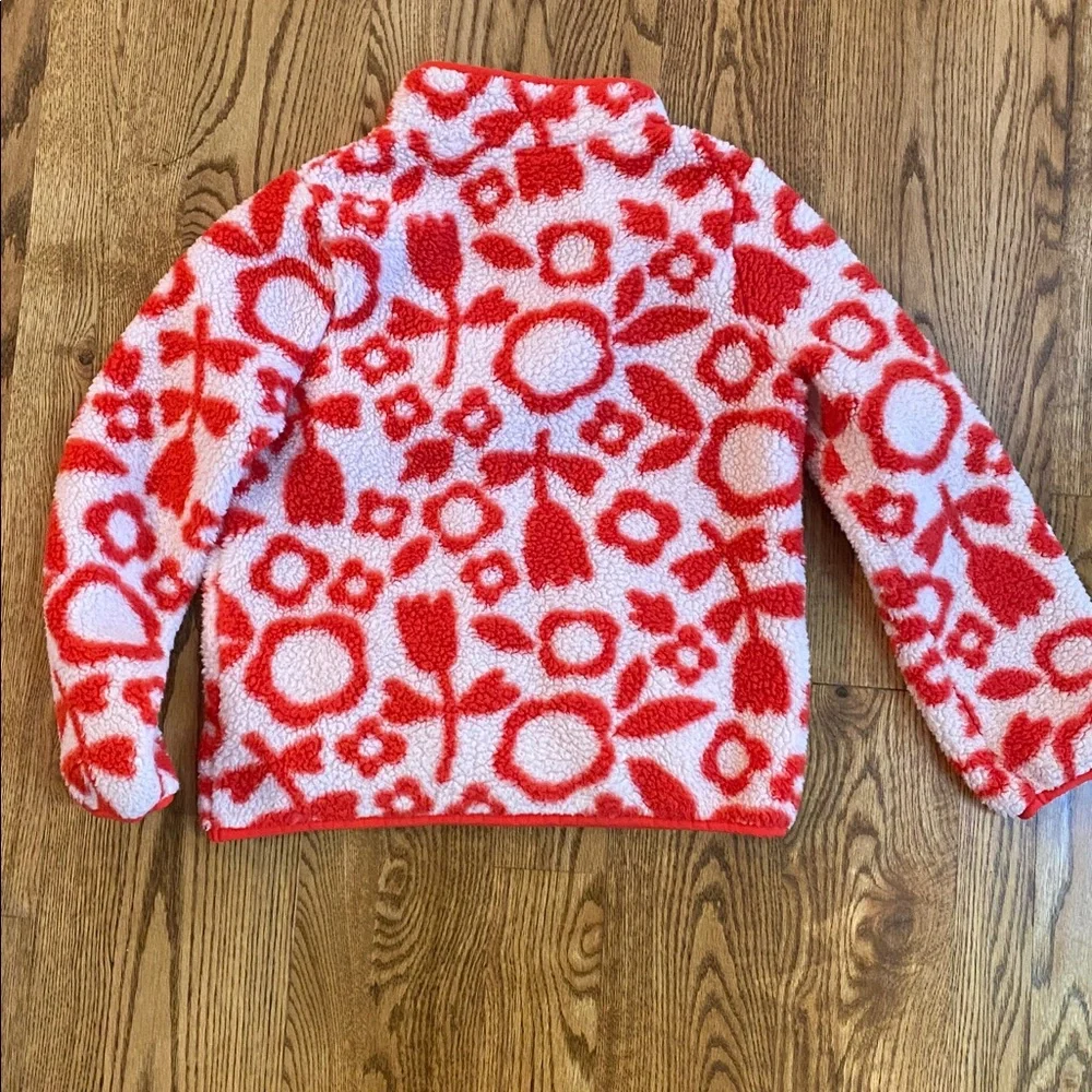 Girls fleece pullover full zip size 10-12 bundle of (2) graphic pattern stars